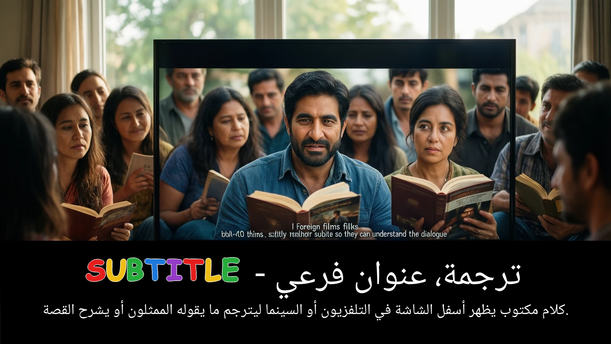 Arabic Illustration for subtitle